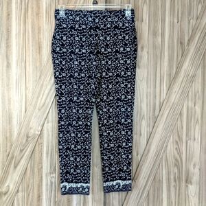 Loft Julie Skinny Women's Floral Dress Pants Size 0